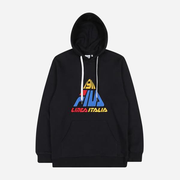 Sudaderas Fila Mujer Negras - New Logo Graphic - España 187325ZFE